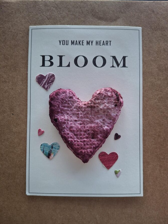 Flower Seed Paper Hearts