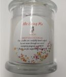 Small Floral & Stone Candle