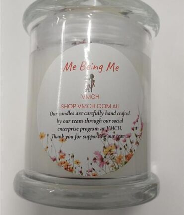 Small Floral & Stone Candle